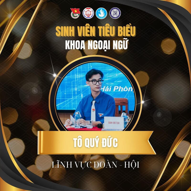 11 sinh viên đạt danh hiệu "Sinh viên tiêu biểu" của Khoa Ngoại ngữ trong các lĩnh vực